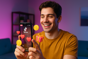 Ganhe presentes no TikTok fazendo lives criativas!